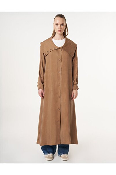 Kayra Çıt Çıt Kapamalı Lyocell Giy Çık Tütün