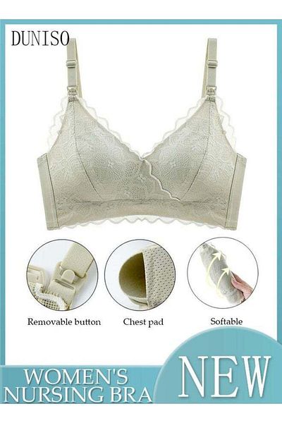 Generic Duniso Women's Underwear Nursing Bra Support Full Coverage Thin Thick Natural Shaping L