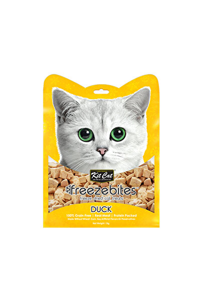 Kit Cat مكافآت القطط بنكهة البط من فريزبايتس - ١٥ غرام
