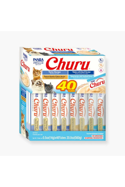 Inaba Inaba Churu Cat Tuna Varieties, 14g x 40 Tubes