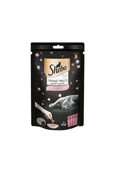 SHEBA Melty Tuna & Salmon Creamy Treat - 48g Pack of 12