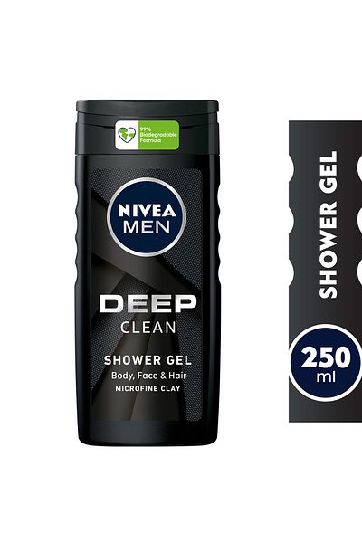 NIVEA Men 3in1 Deep Clean Shower Gel 250 ml