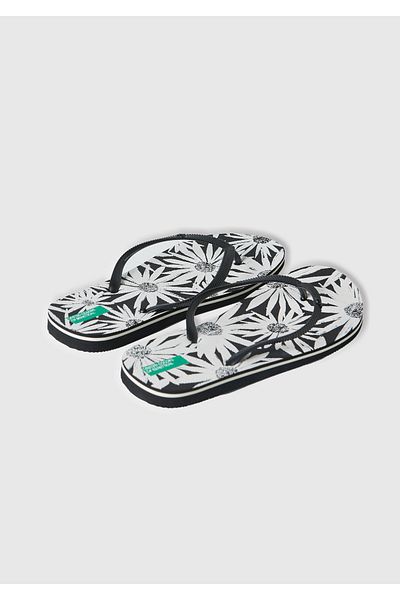 United Colors of Benetton Flip-flops unisex cu model complet, cu imprimeu cu logo