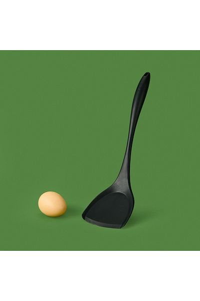 valletta Single Silicone Spatula - Black