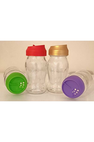 brave valiant وعاء ملح وفلفل زجاجي متعدد الألوان من سيما، آمن للاستخدام مع ال...