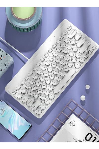 Generic مجموعة لوحة مفاتيح وماوس سلكية للألعاب من Duniso بحجم كامل، لوحة مفاتيح وماوس مريحة