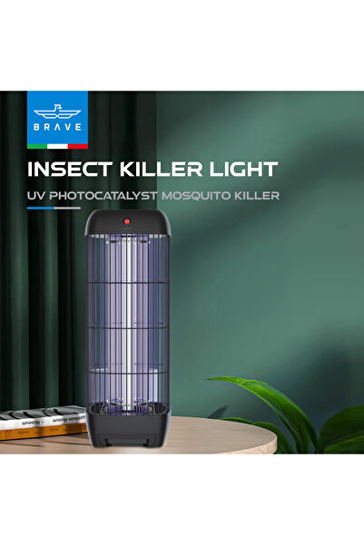 Brave جهاز كهربائي للقضاء على البعوض بقوة 15 واط، يعمل بالأشعة فوق البنفسجية،...