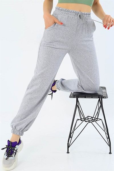 EXSPORT Pantaloni de sport negri cu talie înaltă pentru femei