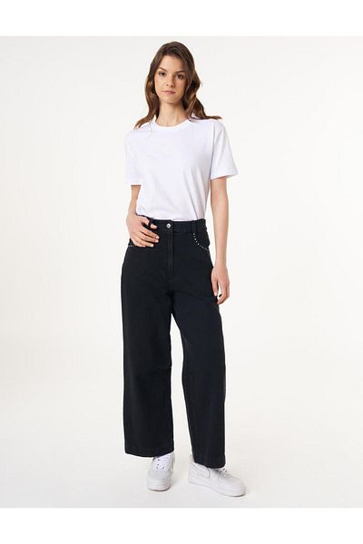 KYR Black Marine Fit Denim Trousers