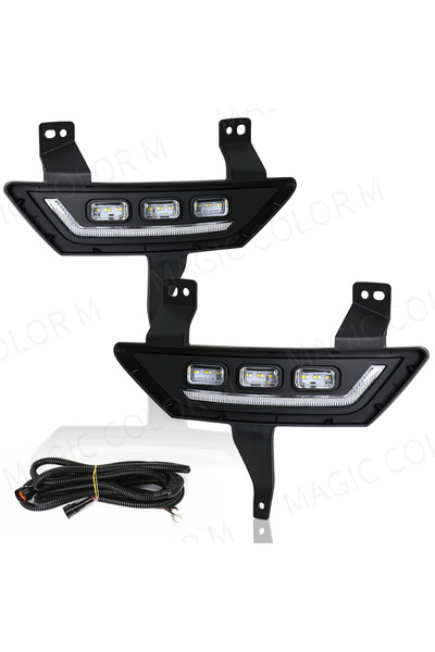Choice 3 Colors DRL LED Fog Lamps For GWM Great Wall POER 2021 2022 DRL Dayti...