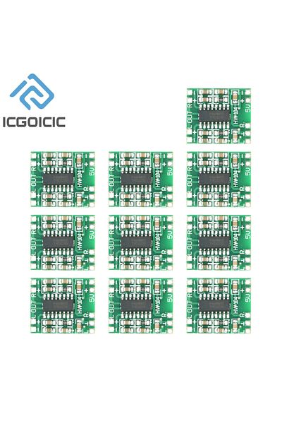 Choice Watermelon red 10pcs 2.5-5V Miniture Mini Digital Audio Amplifier Board 2x3W PAM8403 Class D Speaker