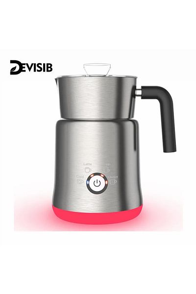 Choice UK <0.5L DEVISIB 4 in 1 Multi-function Milk Frother Electric Hot and Cold for Making Latte Cappuccin