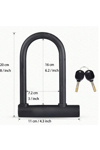 Choice bike lock Bicycle lock mountain bike anti-theft U-shaped lock electric car motorcycle anti-shear ant