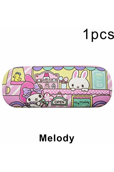 Choice حافظة نظارات ميلودي سانريو هالو كيتي سينامورول كورومي ميلودي للأطفال، كاواي، لطيف، كرتوني، محمول، مقاس متوسط