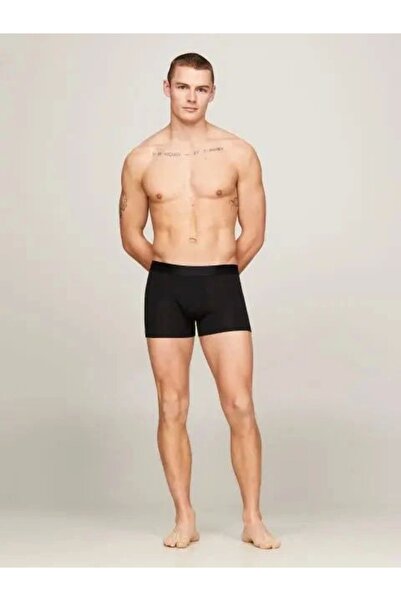 Tommy Hilfiger 3P TRUNK Pánské černé boxerky - UM0UM02760