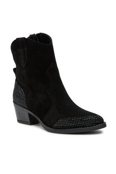 Tamaris women's cowboy boots 1-25703-42 black