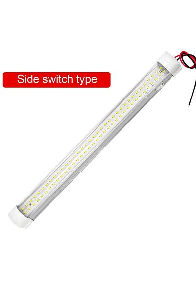 Choice 1 قطعة من مصابيح داخلية للسيارة فائقة السطوع 72 مصباح شريطي LED مصباح شريطي فان حافلة قافلة مفتاح تشغيل/إيقاف صندوق السيارة