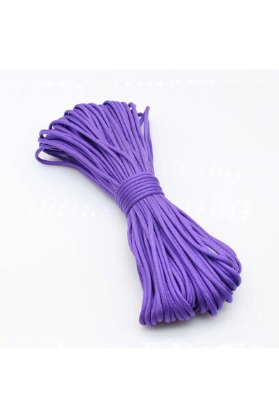 Choice حبل باراكورد مضفر أرجواني بطول 30 مترًا وسمك 4 مم للتخييم والمشي لمساف...