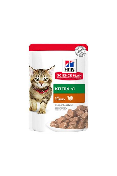 Hill's Hill s Tender Chunks In Gravy Kitten Turkey Pouches 85g