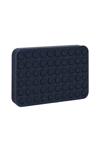 Choice Black 60-Slot Foam Padded Removable Bottom Divider Holds 20 bottom 15 ml (0.5 fl.oz) 30 bottom 10ml