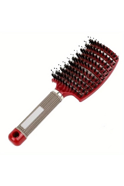 Choice فرشاة شعر سحرية لتدليك فروة الرأس باللون الأحمر للنساء - أداة احترافية...