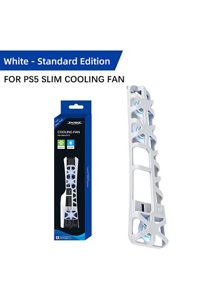 Choice White PS5 Slim Accessories Cooling Fan For Play Station 5 Slim Console Cooling Fan 3 Rotating Speed