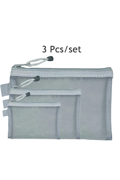 Choice1 3 قطع من حافظات الملفات الرمادية الصغيرة والمتوسطة، 3 قطع، مقاسات A4،...