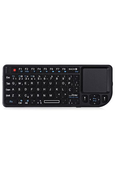 Choice 7-Color-Backlit Portuguese 2.4G Wireless Keyboard With 7-color Backlight Touchpad Mouse And Flashlig
