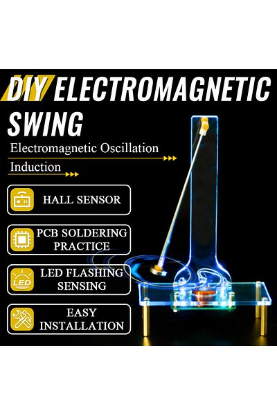 Choice Diy Electromagnetic Swing Experimental Electronic Kit Supply With Led Flashing Sensing Diy Electr...