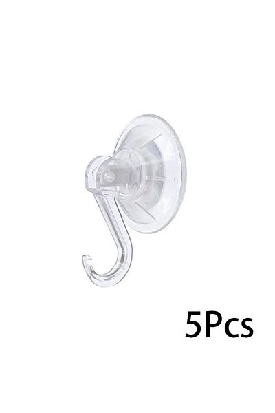 Choice 5pcs Vacuum suction cup hook glass kitchen appliance suction cup hook transparent and reusable heavy