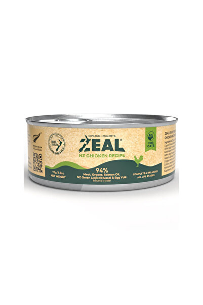 ZEAL طعام القطط المعلب بنكهة الدجاج الخالي من الحبوب - 90 جم