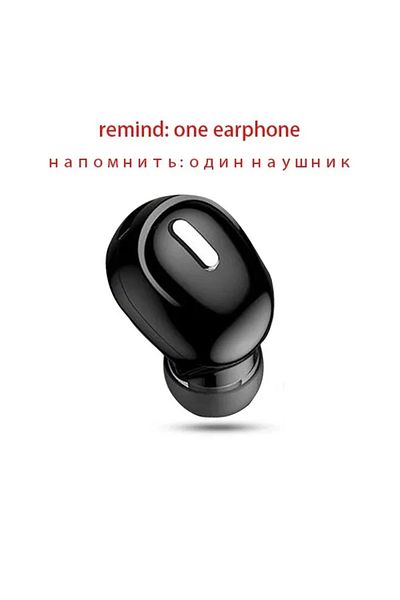 Choice black X9 Wireless Earphone Bluetooth-compatible 5.0 With Mic Single in-Ear Sports Headset For Xiaomi