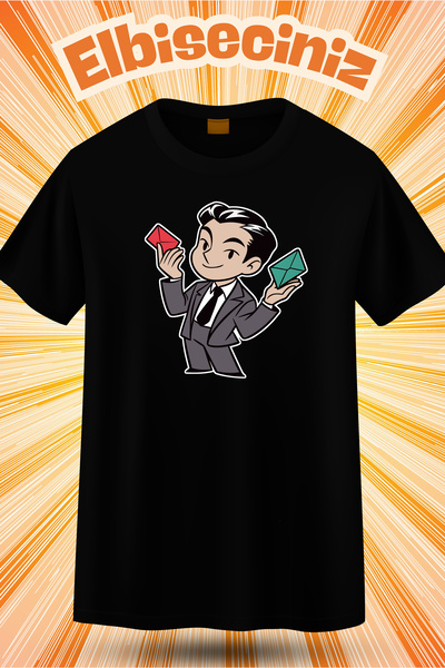 VİZYON İKRA Μπλουζάκι Unisex Gong Yoo SQUID GAME Πωλητής Προεκτυπωμένο Υποστη...