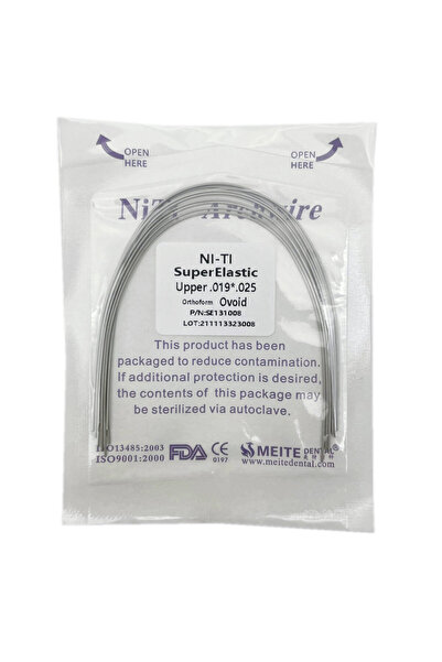 Choice25 19 × 25 علوي 10 قطع/عبوة من أسلاك تقويم الأسنان المرنة للغاية ذات ال...