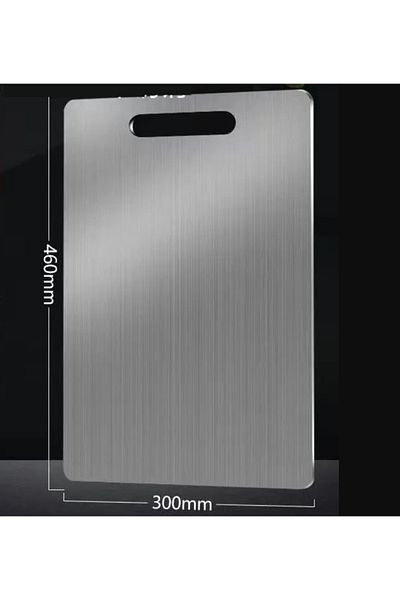 Choice 46x30 cm 5 Size 304 Stainless Steel Thickened Cutting Board Antibacterial Mildew-proof Kneading Doug