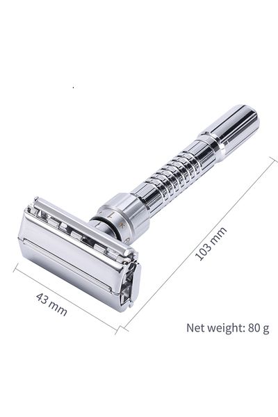 YINTAL Adjustable Double Edge Safety Razor Classic Men Shaving Zinc Alloy Metal Manual Shaver Men's Hair...