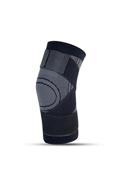 Choice كم ضاغط للركبة باللون الأسود مع أشرطة قابلة للتعديل للجري والتمرين وال...