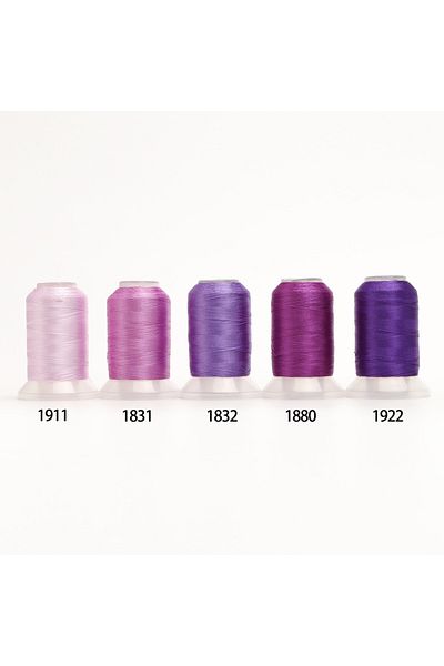 Choice 5A Purple 80 Madeira Colors Set Premium Polyester Embroidery Thread 500M (550Y) Each Spool Brother B