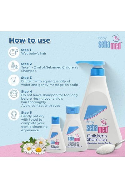 Sebamed Detangling Baby Shampoo 150 ml – Ultra-mild Formula For Sensitive Baby Scalp & Hair