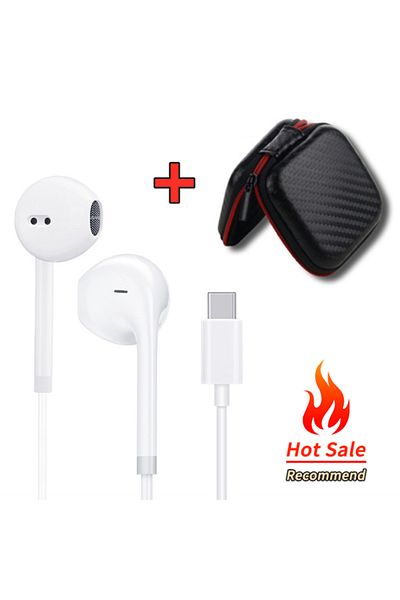 Choice A222-TypeC-Bag Type C Wired Headphones For Xiaomi 15 14 13 12 11 Redmi Phone 3.5MM Earphone For Huaw