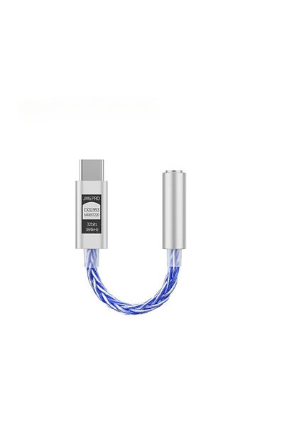 WAPUNO JM6 pro Blue JCALLY JM6 Pro CX31993 Hifi DAC Type-C to 3.5Digital Audio Decoding Portable Headphone