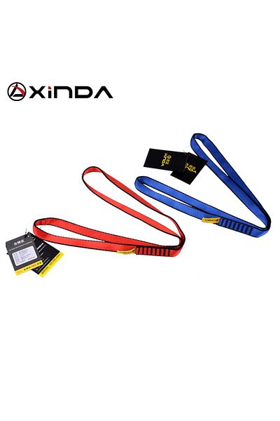 Choice معدات تسلق الصخور الخارجية الاحترافية من Xinda باللون الأزرق بطول 60 سم، حزام حبال من النايلون، لوازم حماية عالية الجودة