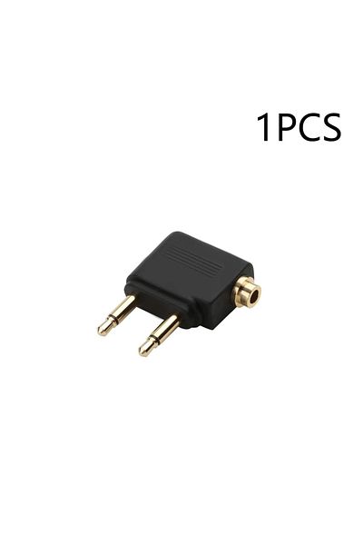 Choice 1 Pcs B 1-5pcs Audio Adapter 3.5mm Plug Jack Airline Airplane Earphone Headphone Audio Adapter For A