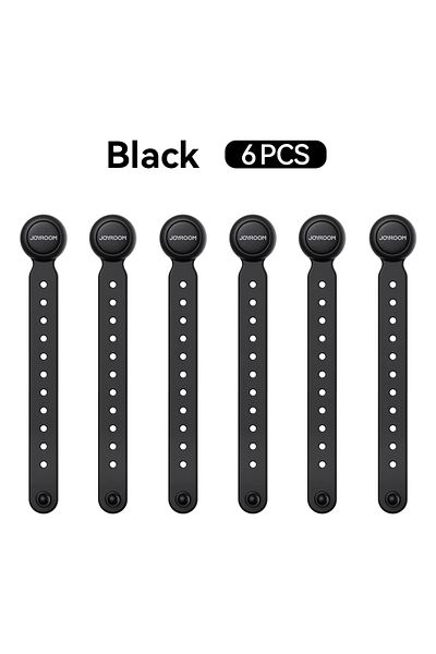 Choice black 6PCS Magnetic Cable Management Ties Wire Organizer 11cm Cable Holder Adjustable Hook & Loop Or