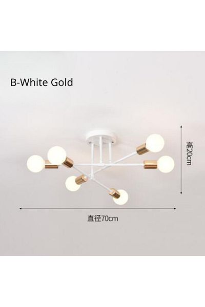 Choice B-white Gold Nordic Minimalist Pendant Light Ceiling Lamp Led Chandelier Suitable For Bedrooms Livin
