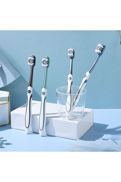 Choice 4 PCS Hard bristled Toothbrushes, cleaning teeth stains, men's exclusive Independent packaging