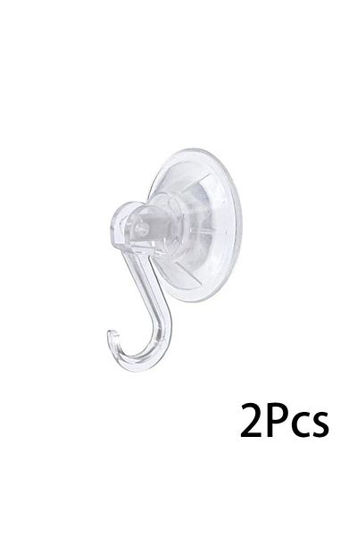 Choice 2pcs Vacuum suction cup hook glass kitchen appliance suction cup hook transparent and reusable heavy