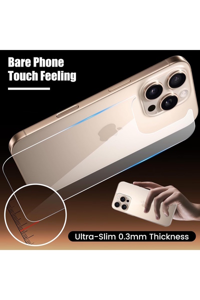 m.tk moveteck iPhone 16 Pro Max Şeffaf Kaplama Arka ve Yan Çerceve Full Body Esnek Kasa Koruyucu hydrojel Çizilmez