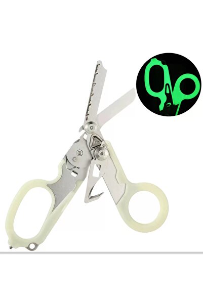 Choice3 مقص متعدد الوظائف تكتيكي فضي اللون من فلورسنت لحقيبة ليذرمان رابتورز ...