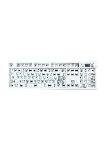 Choice WHITE GMK104 Mechanical Keyboard Kit Three Mode Gaming Keyboard Hot Swap Backlit Gasket Structure T